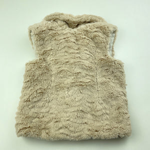 Girls Target, faux fur vest / jacket, poppers, GUC, size 1,  