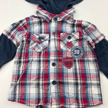 Load image into Gallery viewer, Boys Sprout, cotton hooded shirt / top, GUC, size 1,  