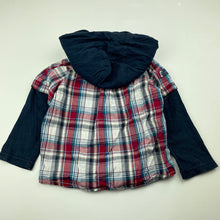 Load image into Gallery viewer, Boys Sprout, cotton hooded shirt / top, GUC, size 1,  