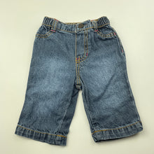 Load image into Gallery viewer, Girls Circo, blue denim pants, elasticated, GUC, size 3 months,  