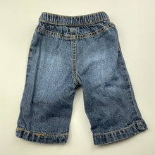 Load image into Gallery viewer, Girls Circo, blue denim pants, elasticated, GUC, size 3 months,  
