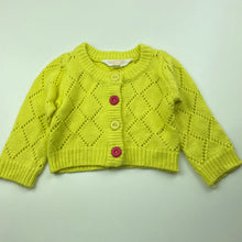 Load image into Gallery viewer, Girls Pumpkin Patch, soft feel knitted cardigan, GUC, size 00,  