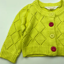 Load image into Gallery viewer, Girls Pumpkin Patch, soft feel knitted cardigan, GUC, size 00,  