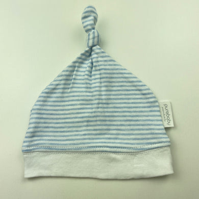 Boys purebaby, organic cotton hat / beanie, EUC, size 0000-000,  