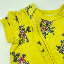 Load image into Gallery viewer, Girls Cotton On, stretchy floral zip romper, FUC, size 000,  