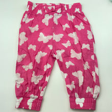 Load image into Gallery viewer, Girls Tiny Little Wonders, lightweight cotton pants, elasticated, FUC, size 0,  