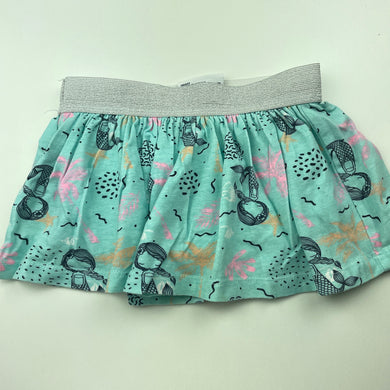 Girls Mango, stretchy skirt, built-in shorts, elasticated, FUC, size 0,  