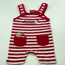 Load image into Gallery viewer, unisex Sprout, cotton Christmas romper, GUC, size 00,  