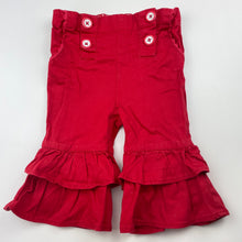 Load image into Gallery viewer, Girls Pumpkin Patch, red cotton pants, adjustable, GUC, size 1,  