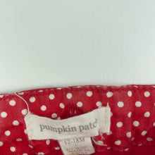Load image into Gallery viewer, Girls Pumpkin Patch, red cotton pants, adjustable, GUC, size 1,  