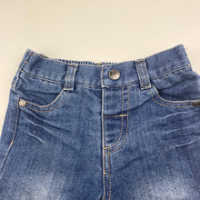 Load image into Gallery viewer, Boys Target, blue denim pants, elasticated, EUC, size 0,  