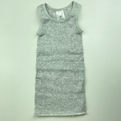 unisex Target, grey marle cotton singlet top, EUC, size 0000,  