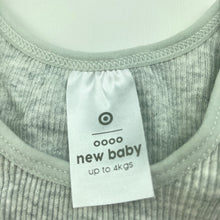Load image into Gallery viewer, unisex Target, grey marle cotton singlet top, EUC, size 0000,  