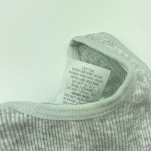 unisex Target, grey marle cotton singlet top, EUC, size 0000,  
