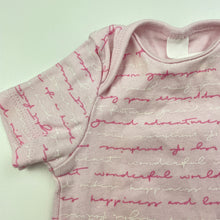 Load image into Gallery viewer, Girls Dymples, pink cotton bodysuit / romper, GUC, size 0000,  