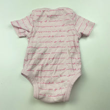 Load image into Gallery viewer, Girls Dymples, pink cotton bodysuit / romper, GUC, size 0000,  