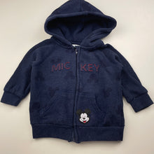 Load image into Gallery viewer, Boys Disney, Mickey Mouse zip hoodie sweater, GUC, size 0,  