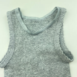 unisex 4 Baby, ribbed cotton singlet top, GUC, size 000,  