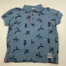 Load image into Gallery viewer, Boys Jack &amp; Milly, blue cotton polo shirt top, GUC, size 2,  