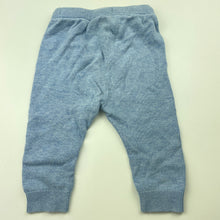 Load image into Gallery viewer, unisex Dymples, blue knitted cotton leggings / bottoms, GUC, size 00,  