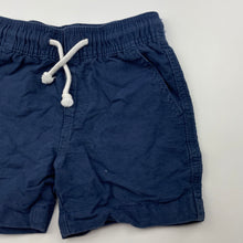 Load image into Gallery viewer, Boys Anko, navy cotton shorts, elasticated, EUC, size 2,  