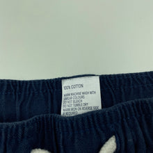 Load image into Gallery viewer, Boys Anko, navy cotton shorts, elasticated, EUC, size 2,  