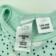 Load image into Gallery viewer, unisex Tiny Little Wonders, cotton bodysuit / romper, GUC, size 000,  