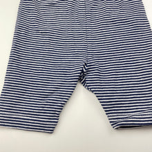 Load image into Gallery viewer, unisex Ollie's Place, navy stripe stretchy bottoms, GUC, size 000,  