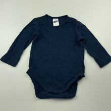 Load image into Gallery viewer, unisex Anko, navy cotton bodysuit / romper, GUC, size 00,  