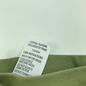unisex Dymples, khaki stretchy bottoms, elasticated, EUC, size 000,  