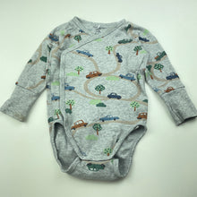 Load image into Gallery viewer, Boys Polarn O. Pyret, organic cotton bodysuit / romper, marks right cuff &amp; neck, FUC, size 00,  