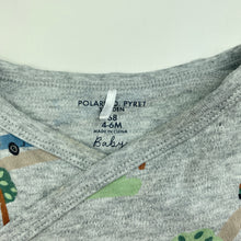 Load image into Gallery viewer, Boys Polarn O. Pyret, organic cotton bodysuit / romper, marks right cuff &amp; neck, FUC, size 00,  