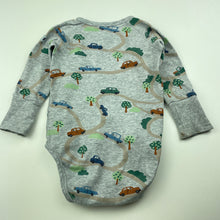 Load image into Gallery viewer, Boys Polarn O. Pyret, organic cotton bodysuit / romper, marks right cuff &amp; neck, FUC, size 00,  