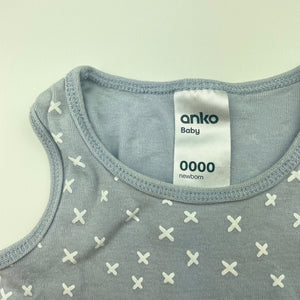 unisex Anko, cotton singletsuit / romper, FUC, size 0000,  