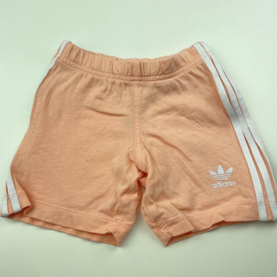 Girls Adidas, cotton shorts, elasticated, marks on back, FUC, size 1,  