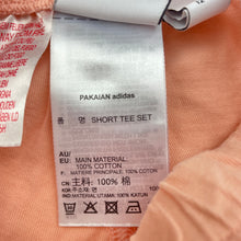 Load image into Gallery viewer, Girls Adidas, cotton shorts, elasticated, marks on back, FUC, size 1,  