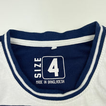 Load image into Gallery viewer, Boys H&amp;T, blue &amp; white tank top, FUC, size 4,  
