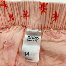 Load image into Gallery viewer, Girls Anko, lightweight shorts, elasticated, makrs on back, FUC, size 14,  