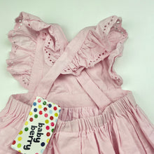 Load image into Gallery viewer, Girls Baby Berry, lined broderie cotton summer dress, NEW, size 0, L: 41cm