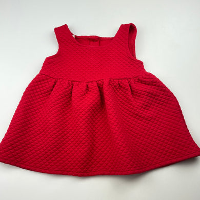 Girls ideafish, red dress, detachable wings, GUC, size 0, L: 37cm