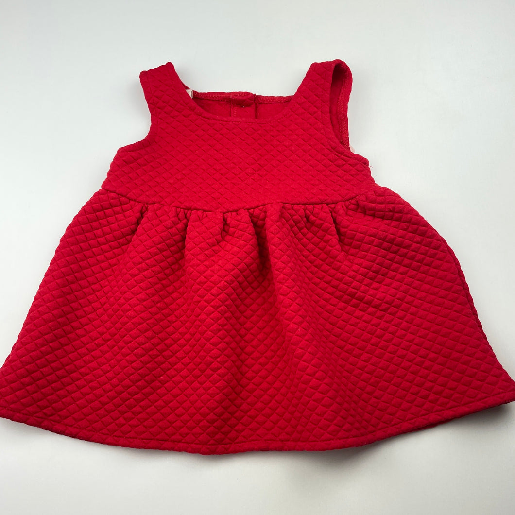 Girls ideafish, red dress, detachable wings, GUC, size 0, L: 37cm
