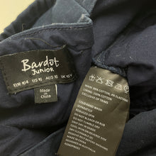 Load image into Gallery viewer, Girls Bardot Junior, navy stretch cotton jumpsuit / overalls, Inside leg: 67.5cm, EUC, size 16,  