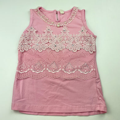 Girls 6 & 1, embellished stretchy top, FUC, size 4,  