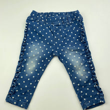 Load image into Gallery viewer, Girls Dymples, stretch denim leggings / jeggings, elasticated, FUC, size 0,  