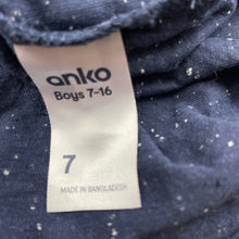 Load image into Gallery viewer, Boys Anko, navy t-shirt / top, FUC, size 7,  