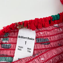 Load image into Gallery viewer, Girls Brilliant Basics, Christmas romper / playsuit, GUC, size 1,  