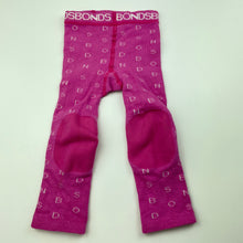 Load image into Gallery viewer, Girls Bonds, pink stretchy leggings / bottoms, FUC, size 1,  