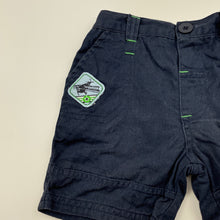 Load image into Gallery viewer, Boys Kids Stuff, navy cotton shorts, elasticated, FUC, size 0,  