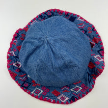 Load image into Gallery viewer, Girls Pumpkin Patch, cotton lined embroidered bucket hat, Sz: M, cricum: 44cm approx, GUC, size 00,  