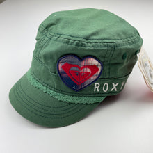 Load image into Gallery viewer, Girls Roxy, Tennie Wahini khaki cotton hat/cap, circum: 53cm, NEW, size 4-6,  